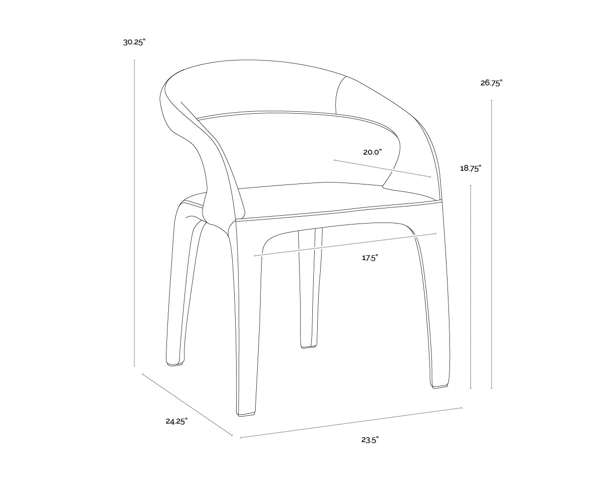 Atika Dining Armchair - Ivanhoe Pine
