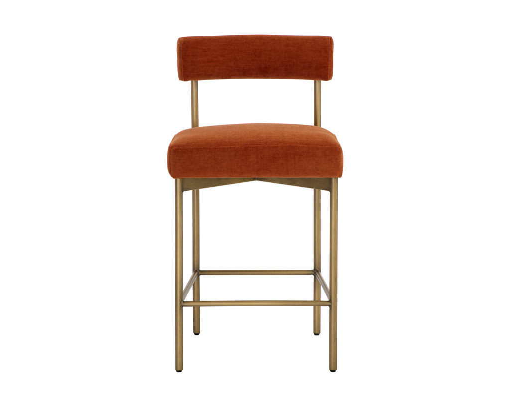 Seneca Counter Stool - Antique Brass - Danny Rust
