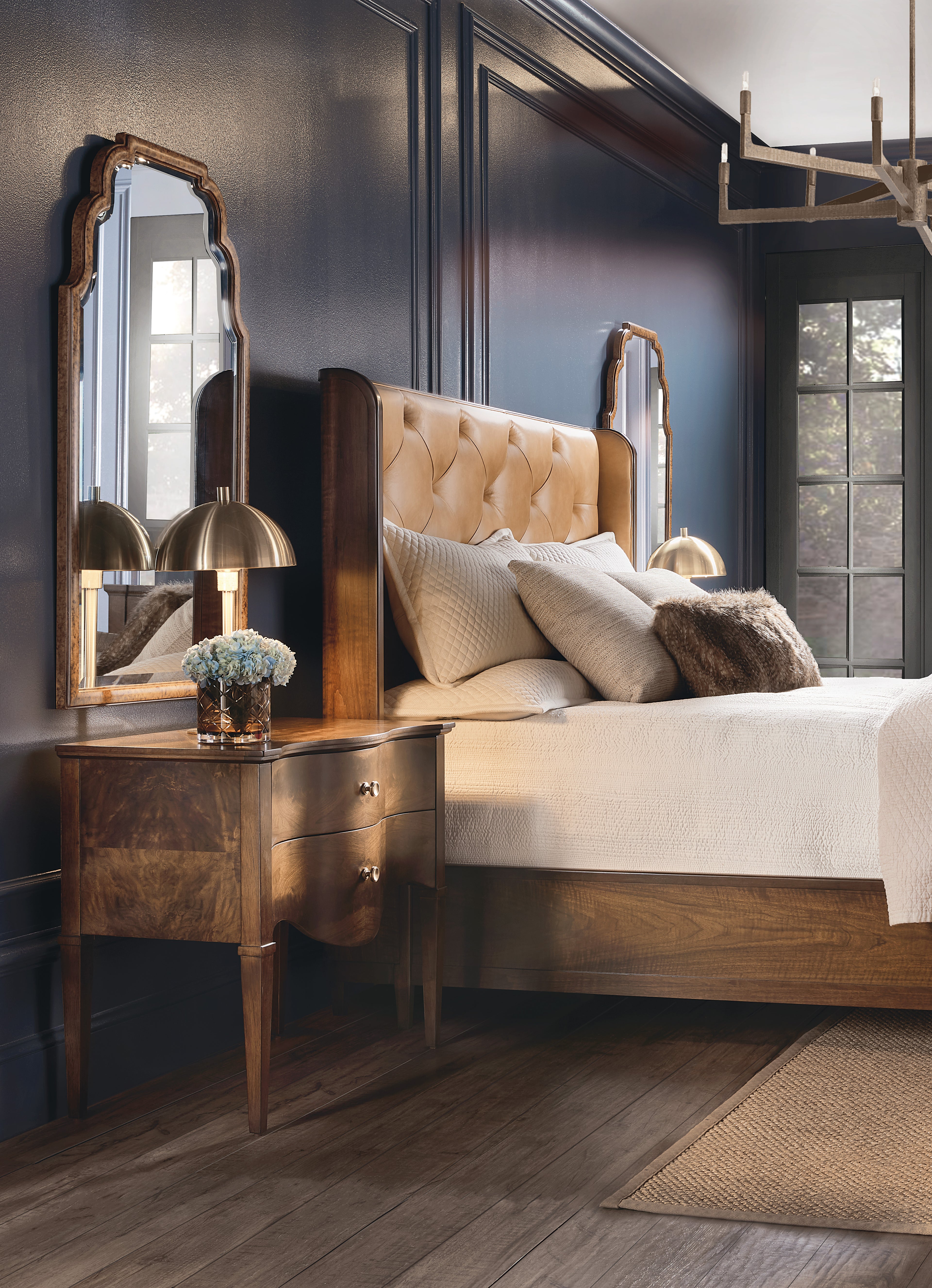 Archives Two-Drawer Nightstand | Dark Wood