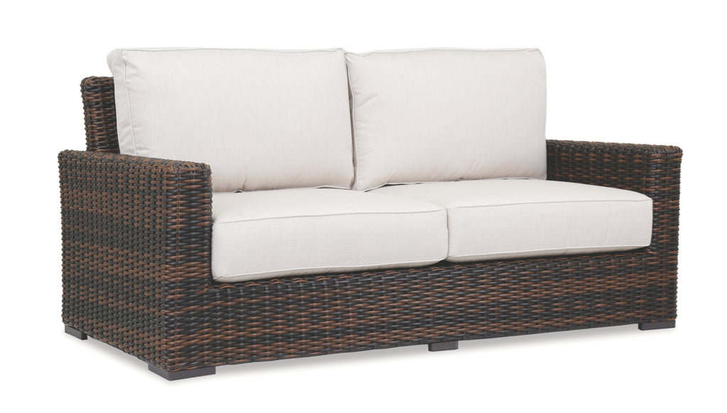 Montecito Loveseat in Canvas Flax w/ Self Welt