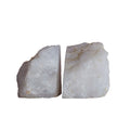White Quartz Bookend Pair