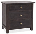 Driftwood Three-Drawer Nightstand | Burnt Timber