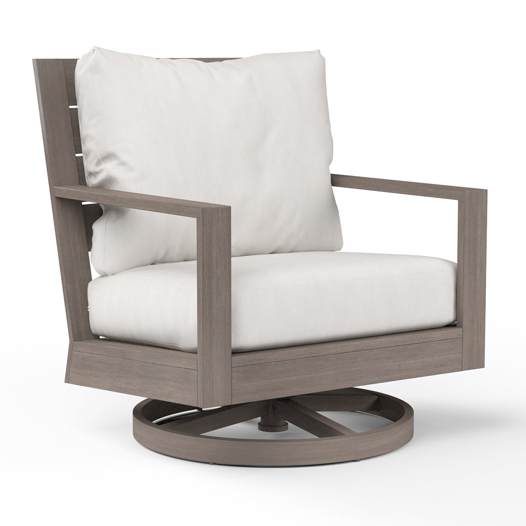 Laguna Swivel Club Rocker in Canvas Flax, No Welt