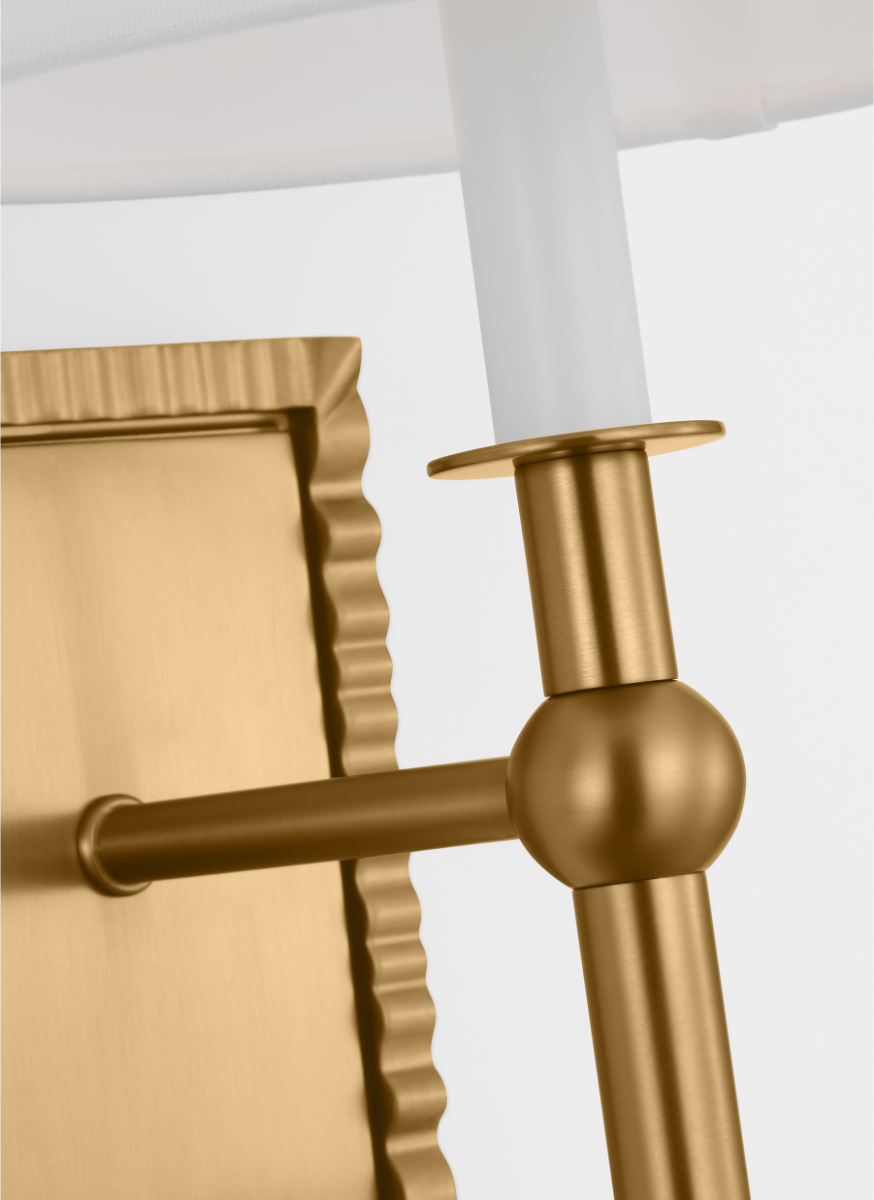 Baxley Tall Sconce Burnished Brass