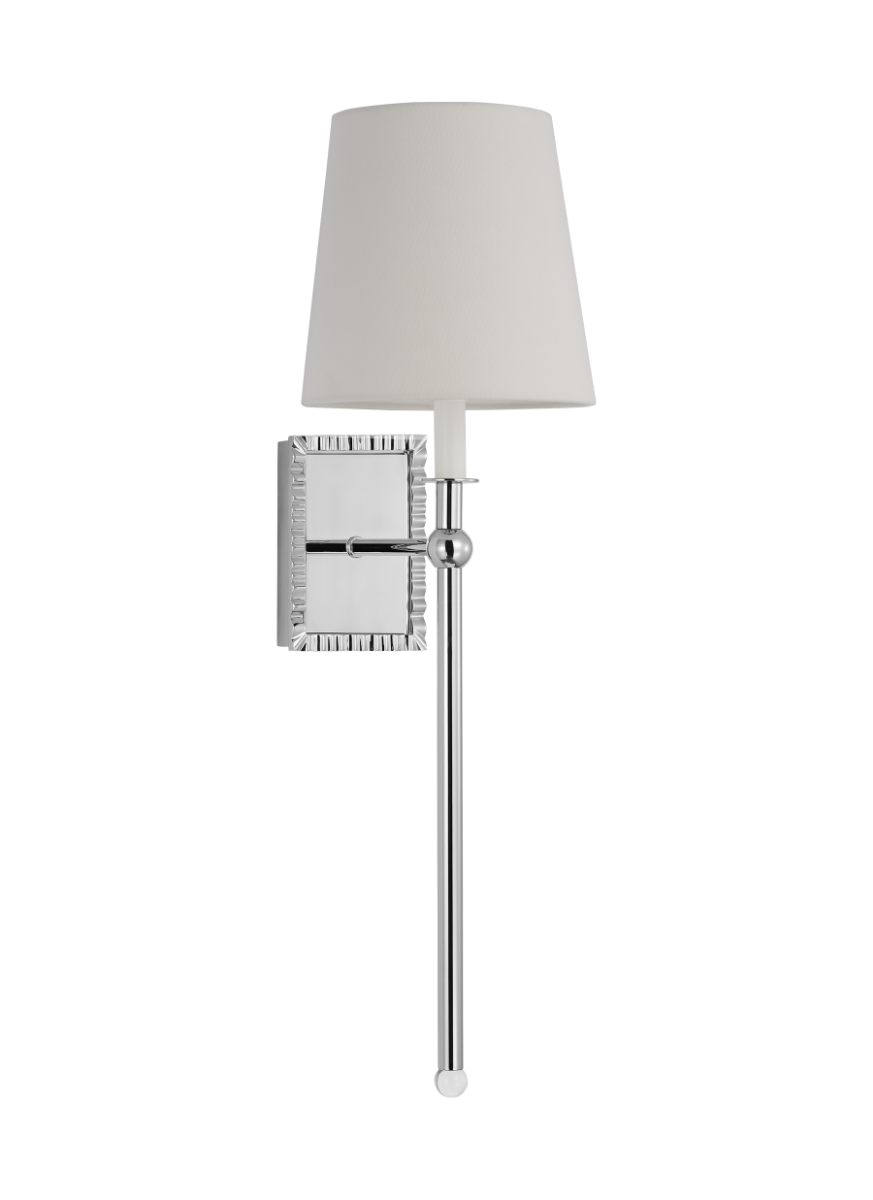 Baxley Tall Wall Sconce Polished Nickel