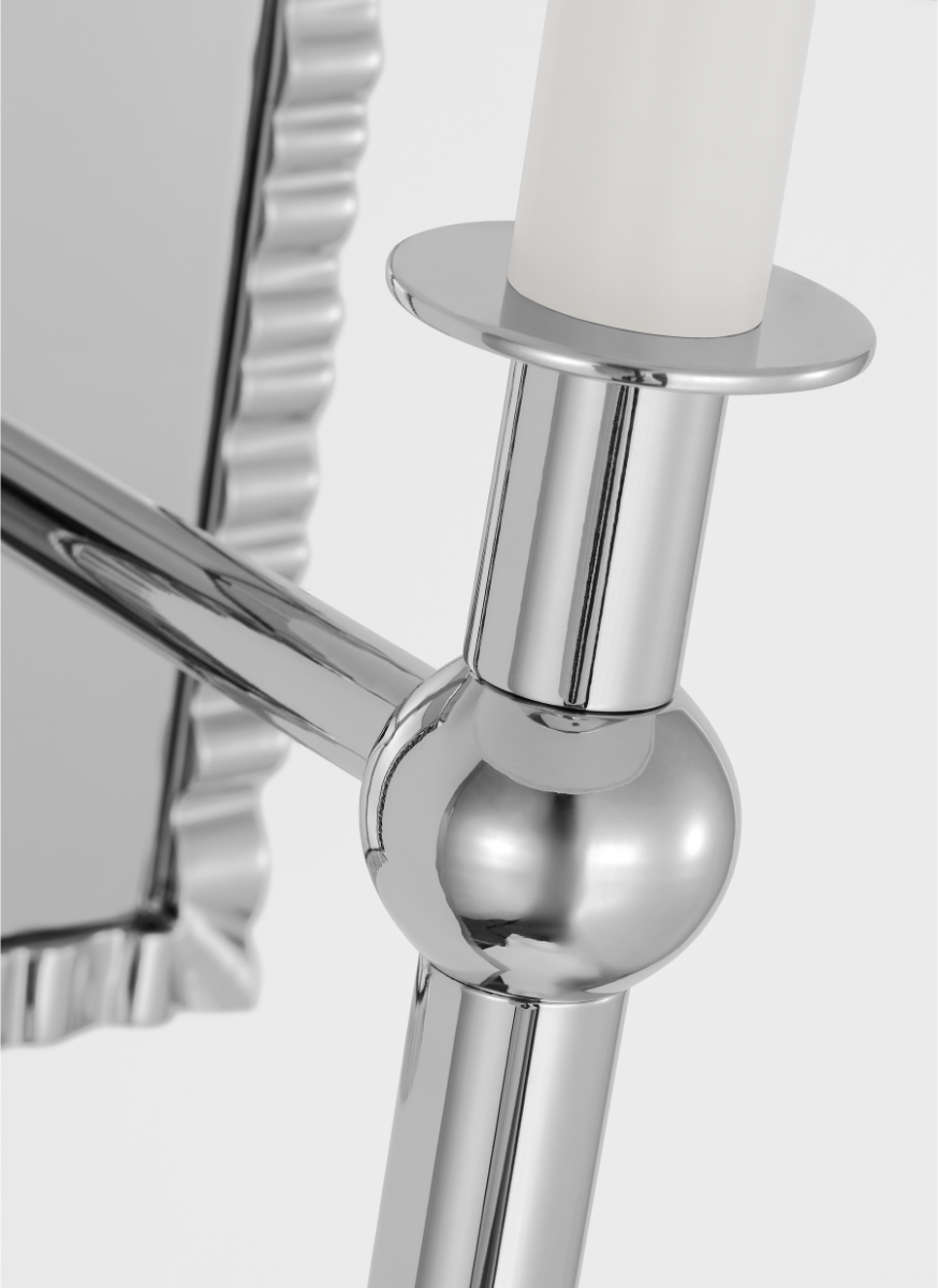Baxley Tall Wall Sconce Polished Nickel