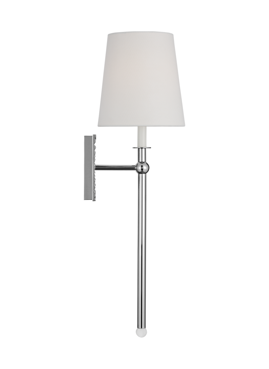 Baxley Tall Wall Sconce Polished Nickel