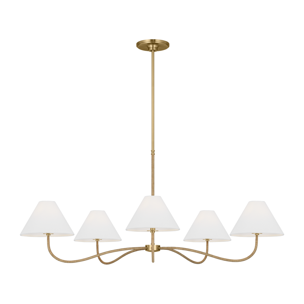 Laguna Grand Chandelier Burnished Brass