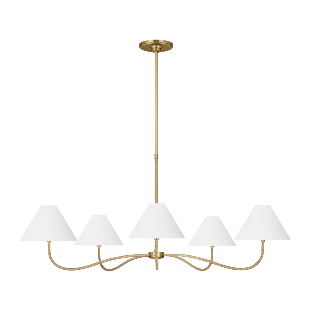 Laguna Grand Chandelier Burnished Brass