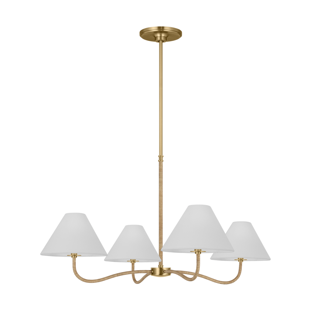 Laguna Large Chandelier Burnished Brass