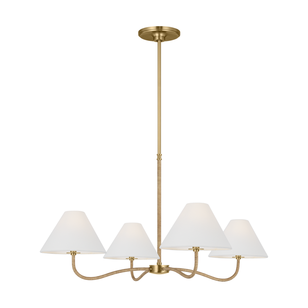 Laguna Large Chandelier Burnished Brass