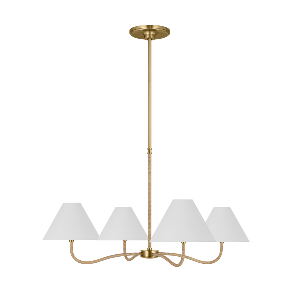 Laguna Large Chandelier Burnished Brass