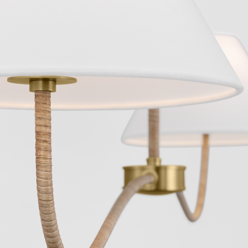 Laguna Large Linear Chandelier Burnished Brass