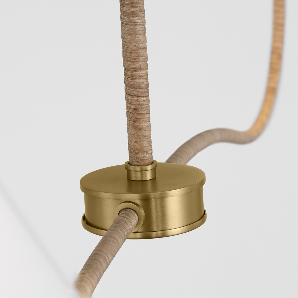 Laguna Large Linear Chandelier Burnished Brass
