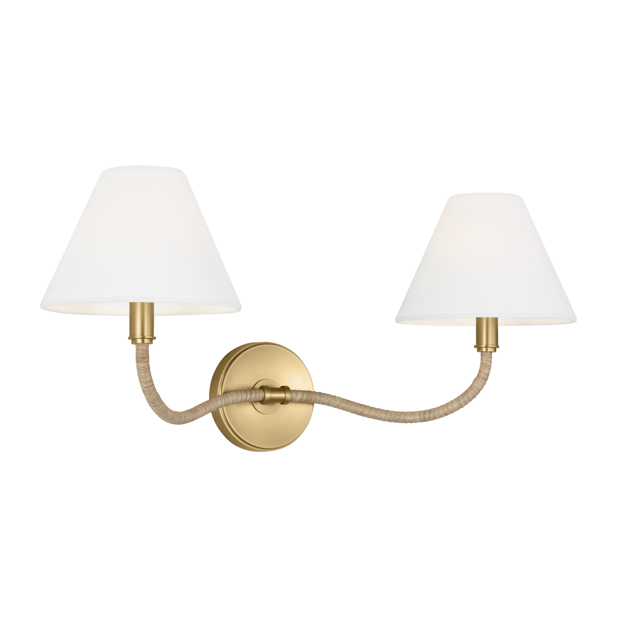 Laguna Double Sconce Burnished Brass