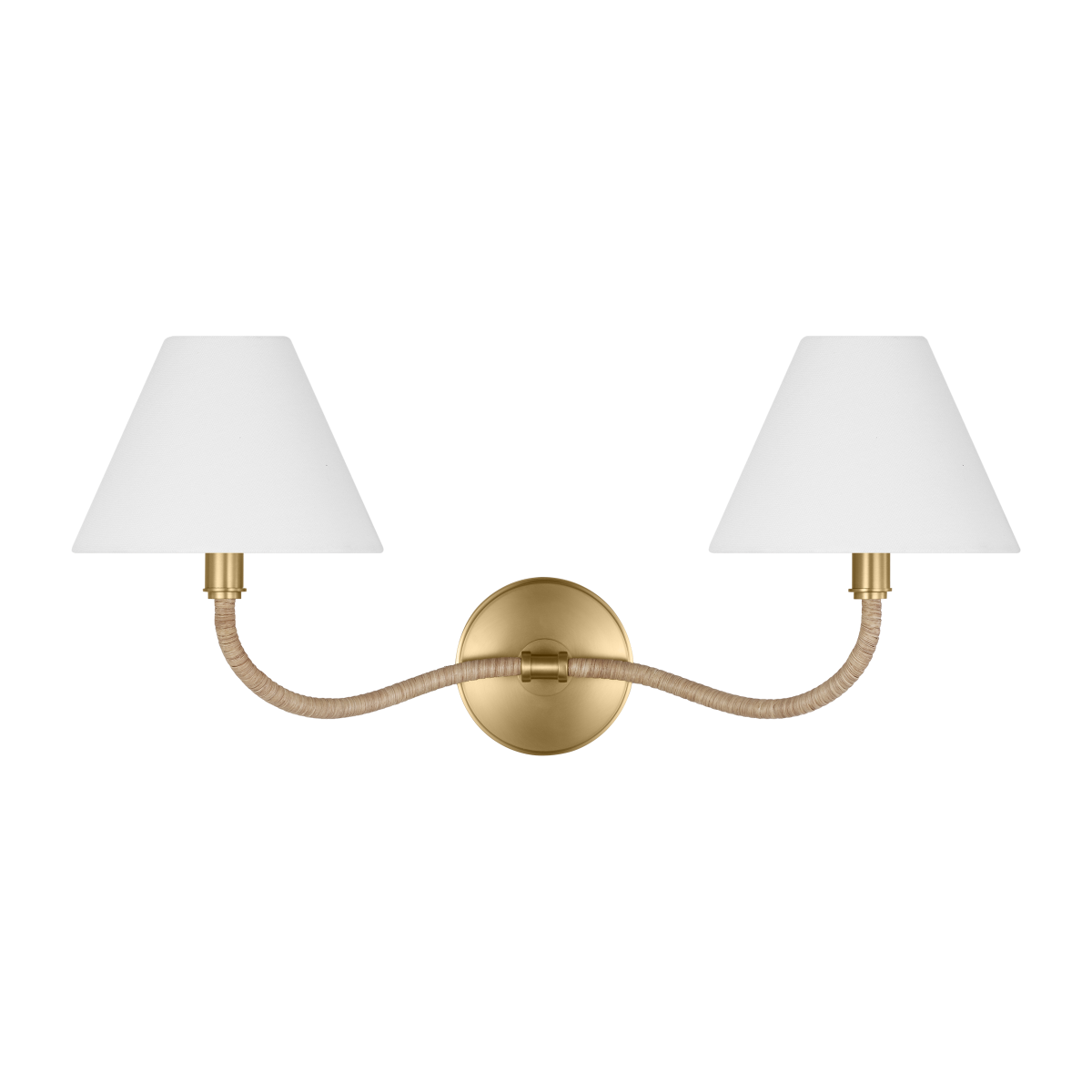 Laguna Double Sconce Burnished Brass