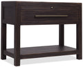 Driftwood One-Drawer Nightstand with Stone | Burnt Timber