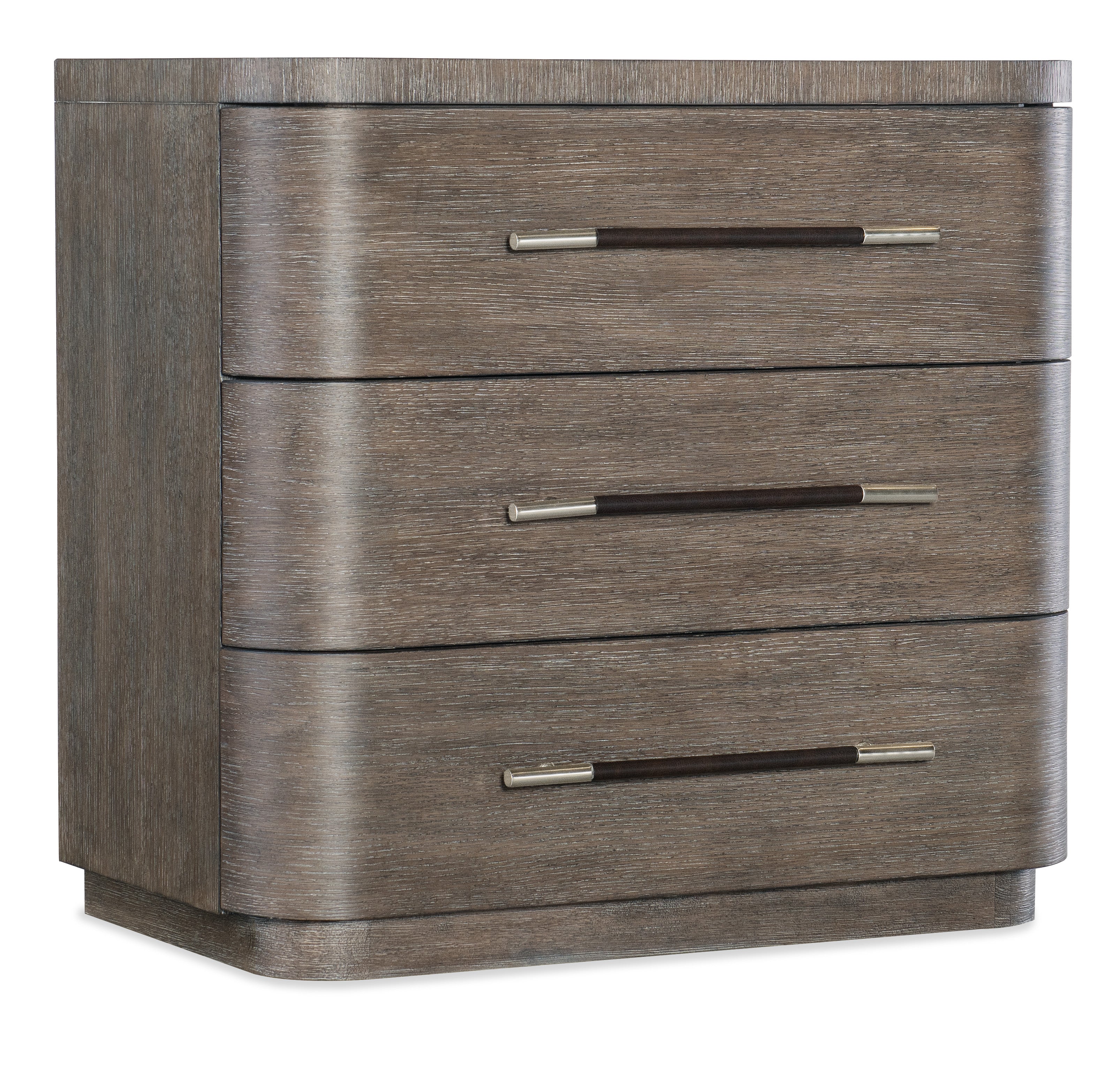 Modern Mood Three Drawer Nightstand | Mink