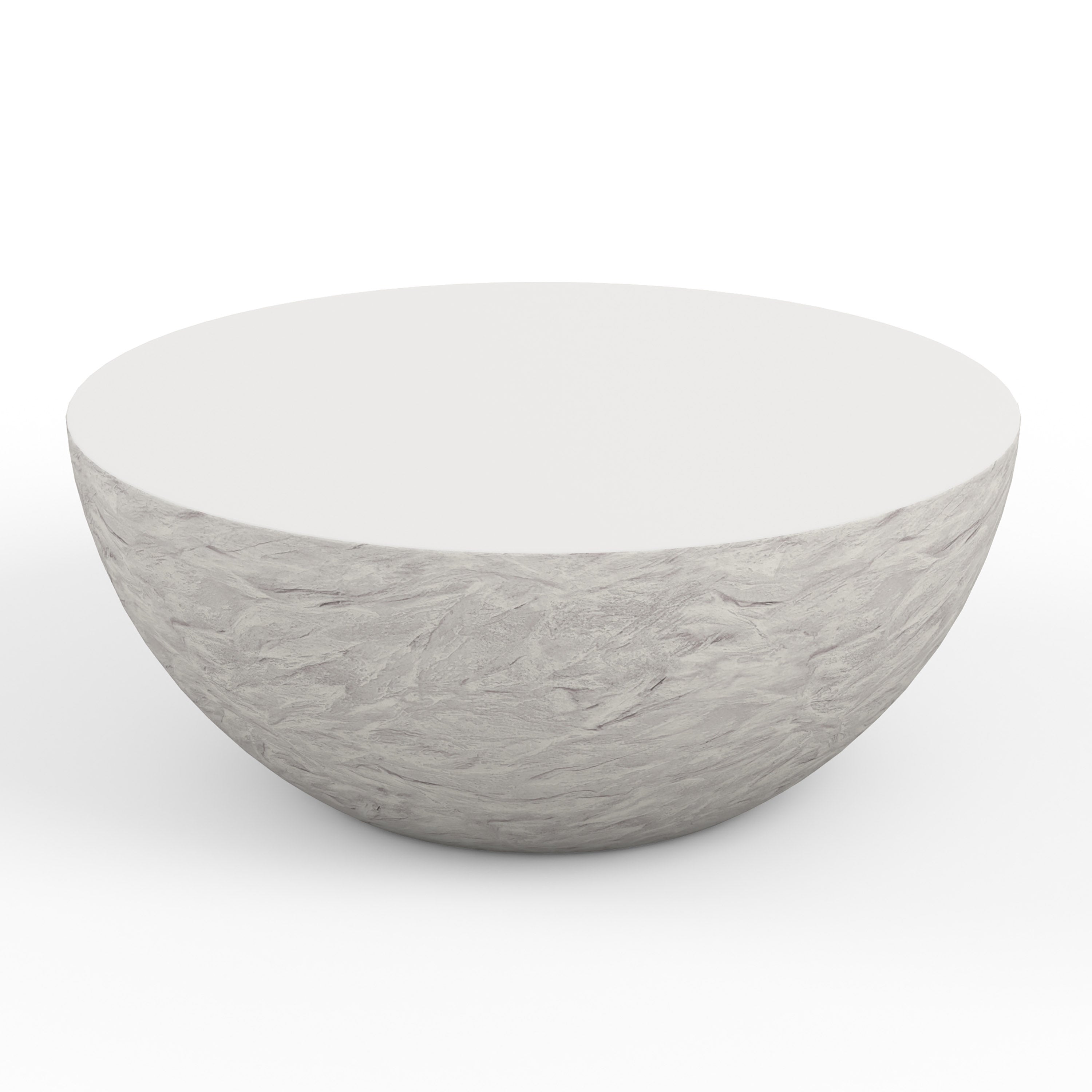 Antique Stone Bowl Coffee Table