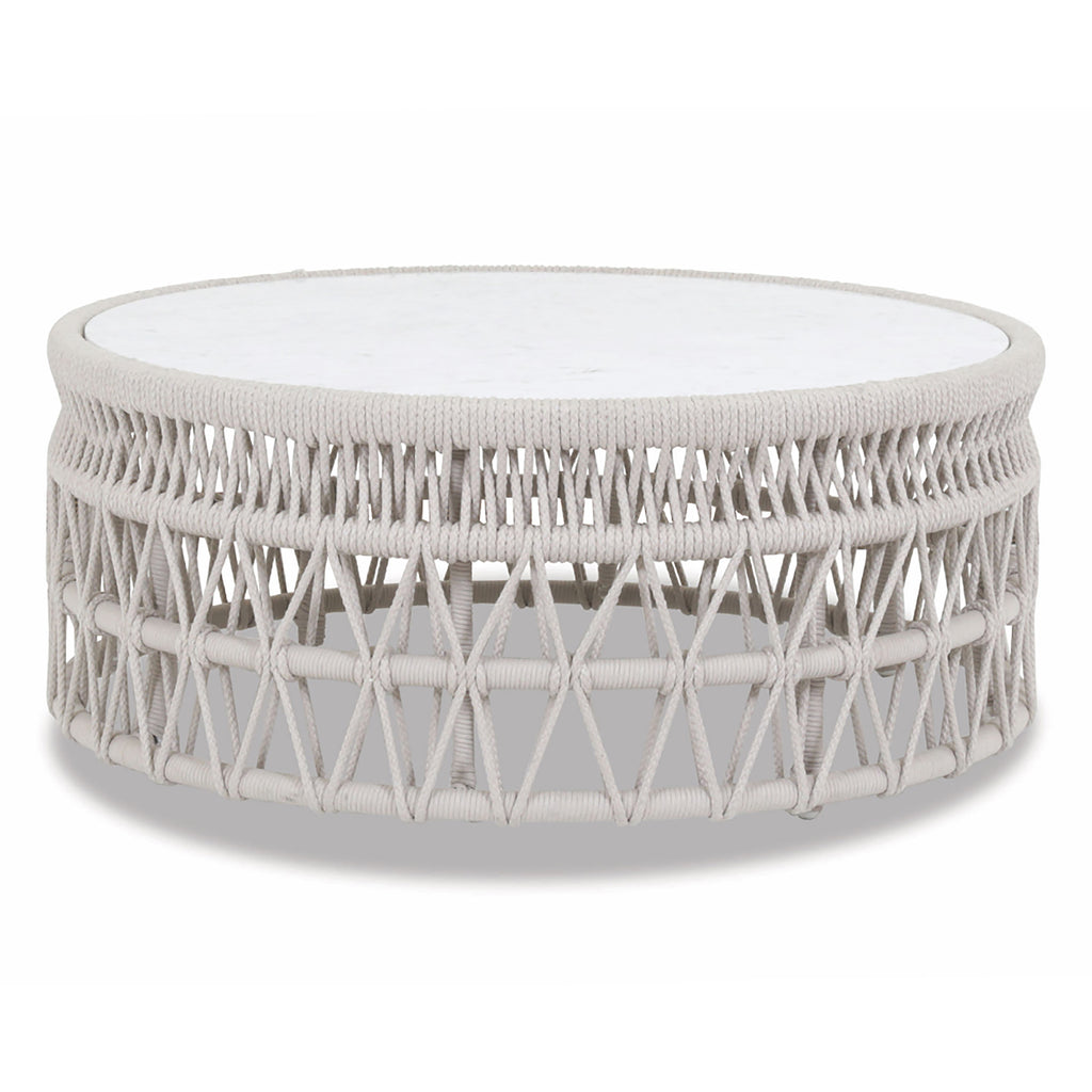 Dana Coffee Table with Honed Carrara Marble Top