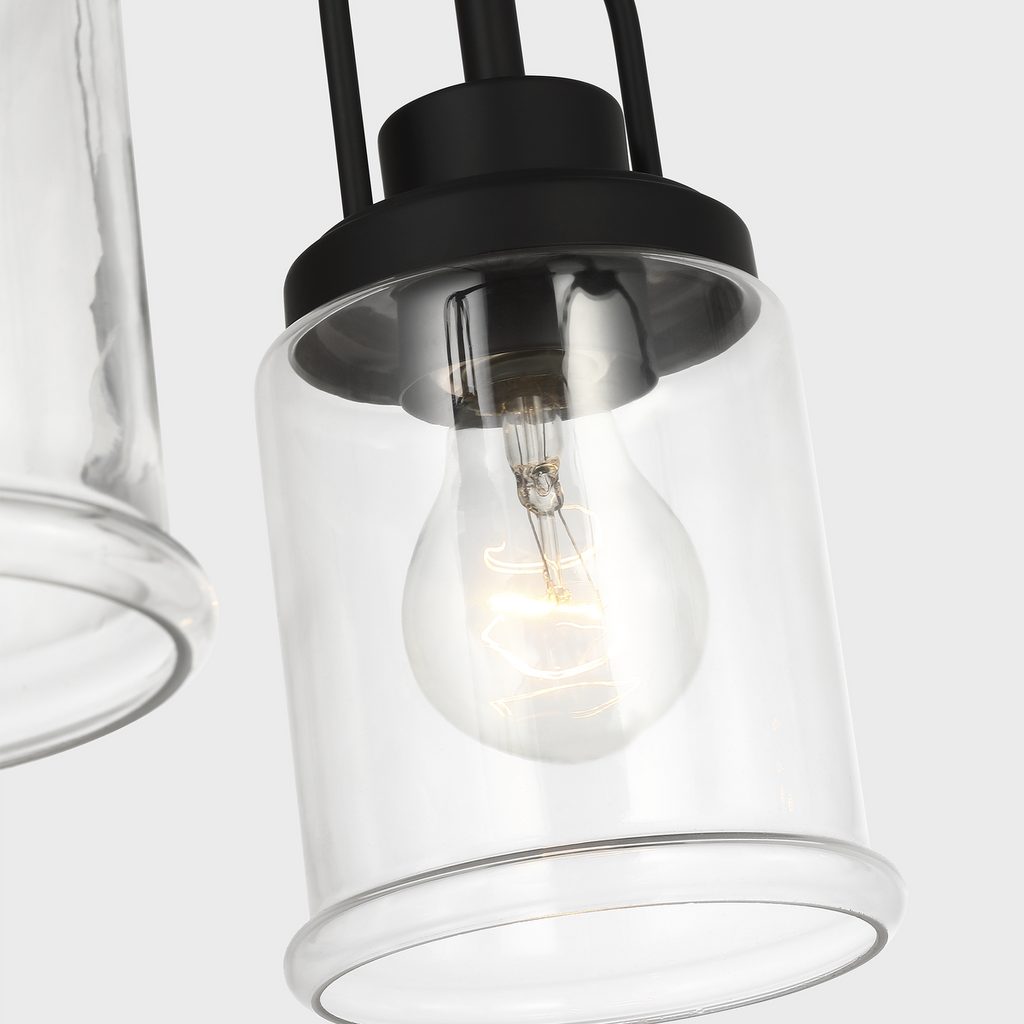 Anders Five Light Chandelier | Midnight Black Bulb(s) Not Included