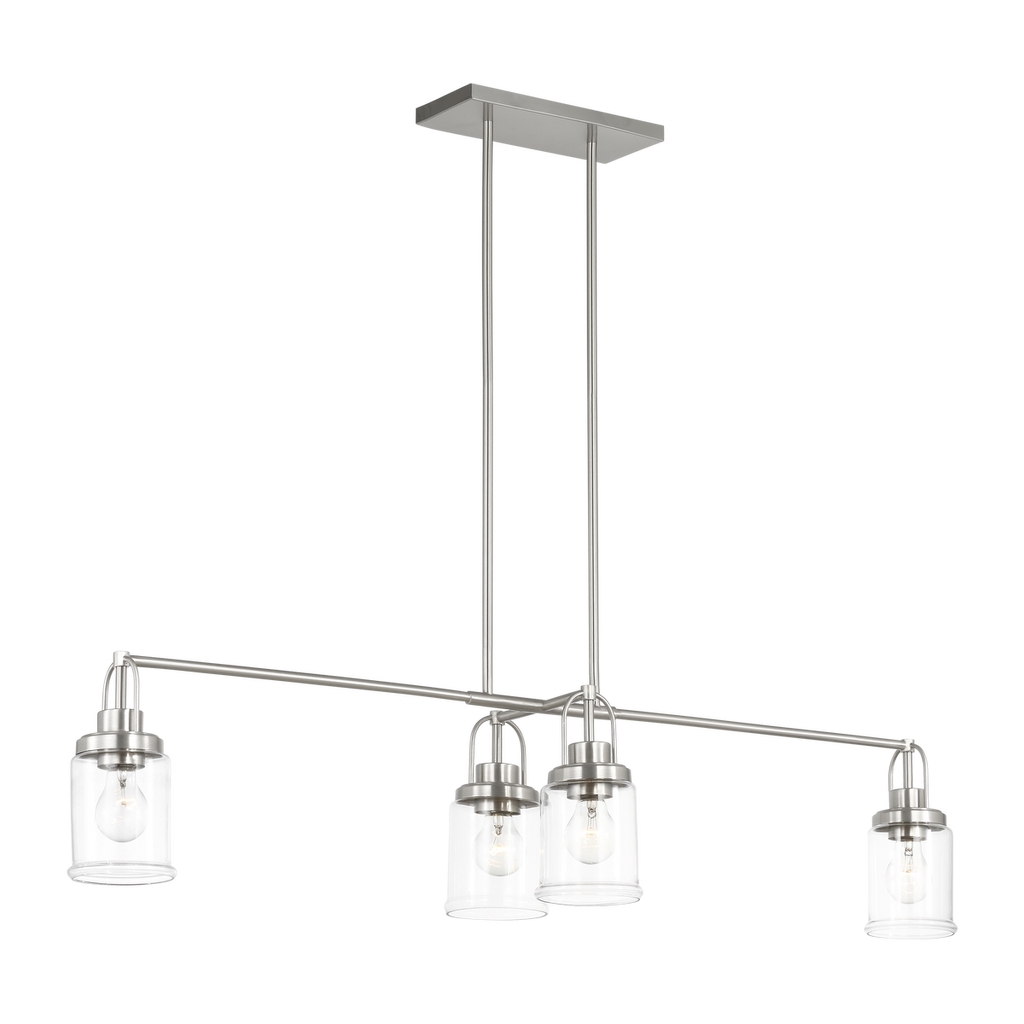 Anders Four Light Chandelier | Brushed Nickel Bulb(s) Not Included