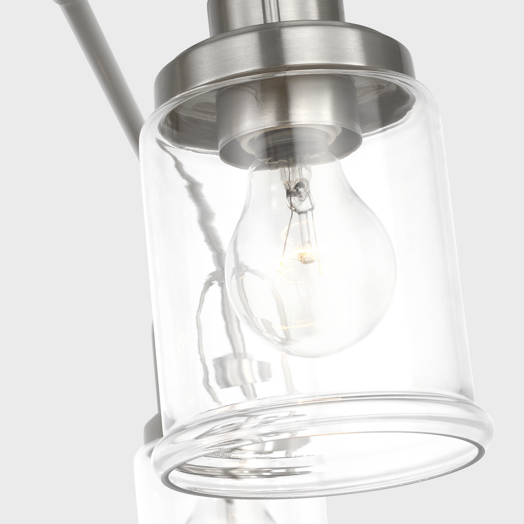 Anders Four Light Chandelier | Brushed Nickel Bulb(s) Not Included