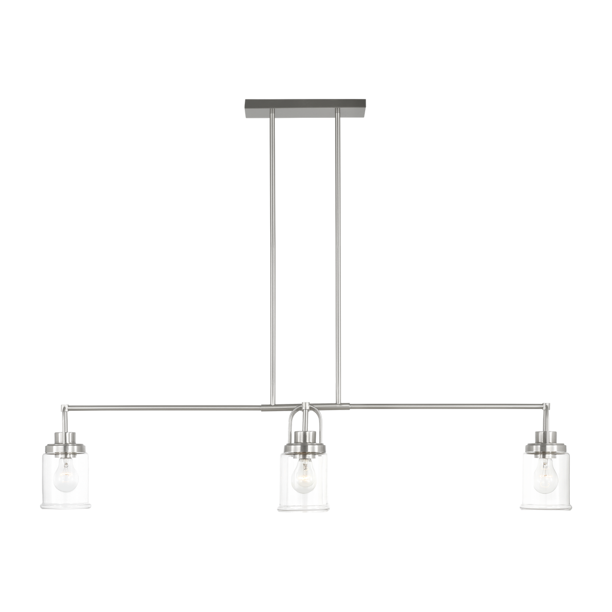 Anders Four Light Chandelier | Brushed Nickel Bulb(s) Not Included