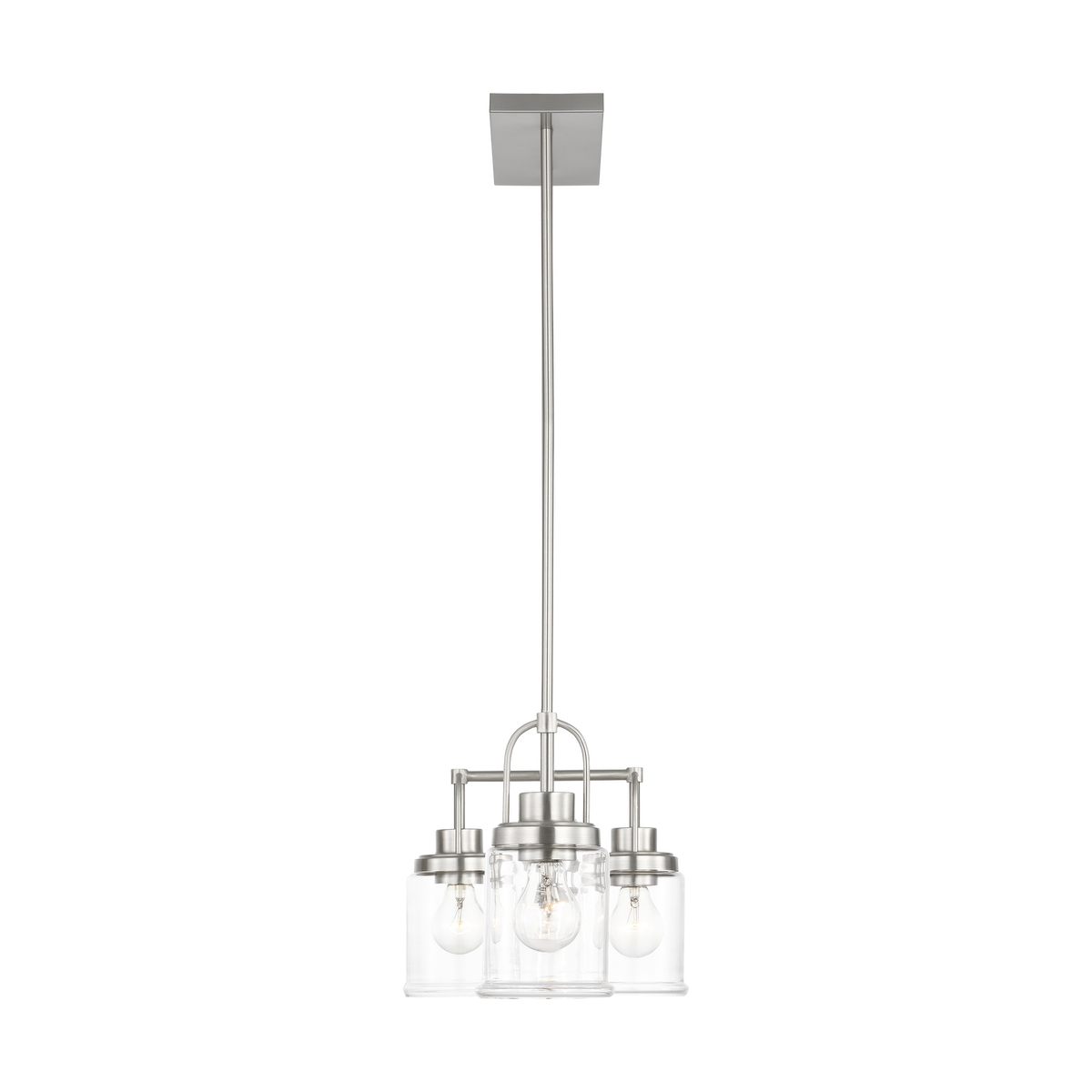Anders Four Light Chandelier | Brushed Nickel Bulb(s) Not Included