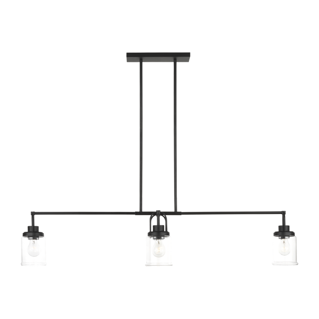 Anders Four Light Chandelier | Midnight Black Bulb(s) Not Included