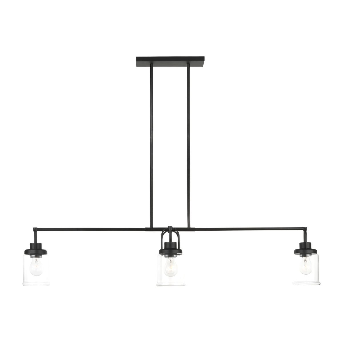 Anders Four Light Chandelier | Midnight Black Bulb(s) Not Included
