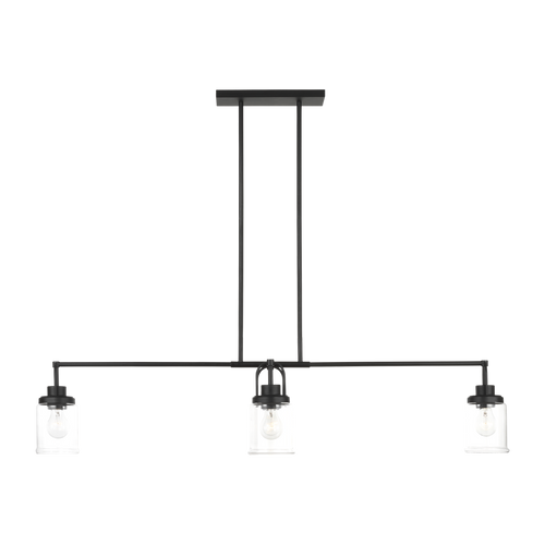 Anders Four Light Chandelier | Midnight Black Bulb(s) Not Included