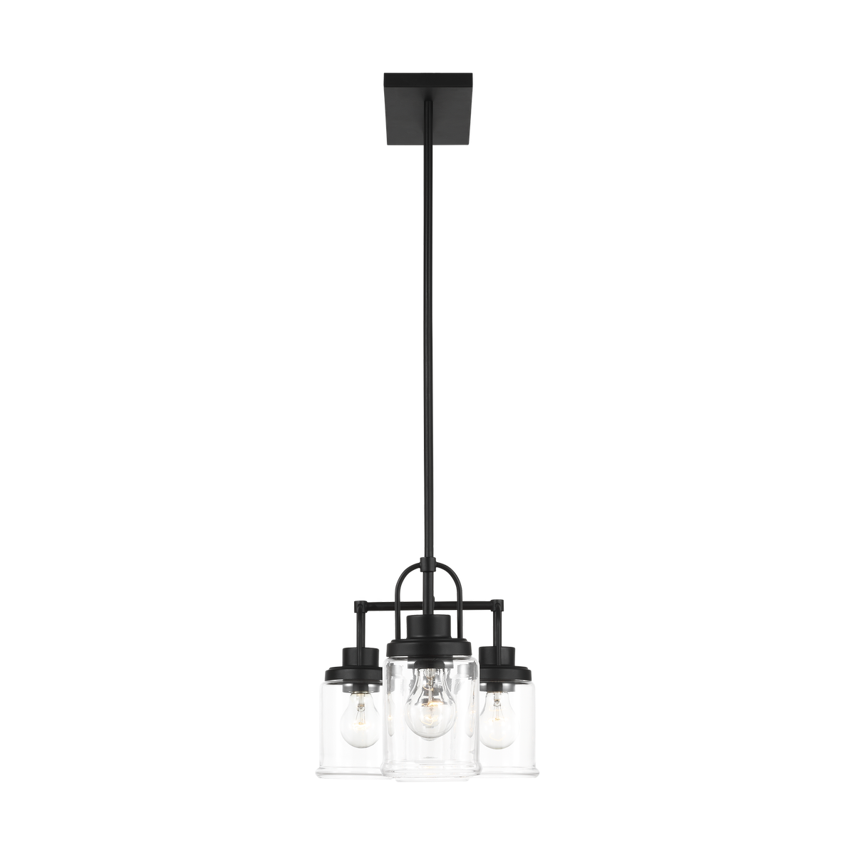 Anders Four Light Chandelier | Midnight Black Bulb(s) Not Included