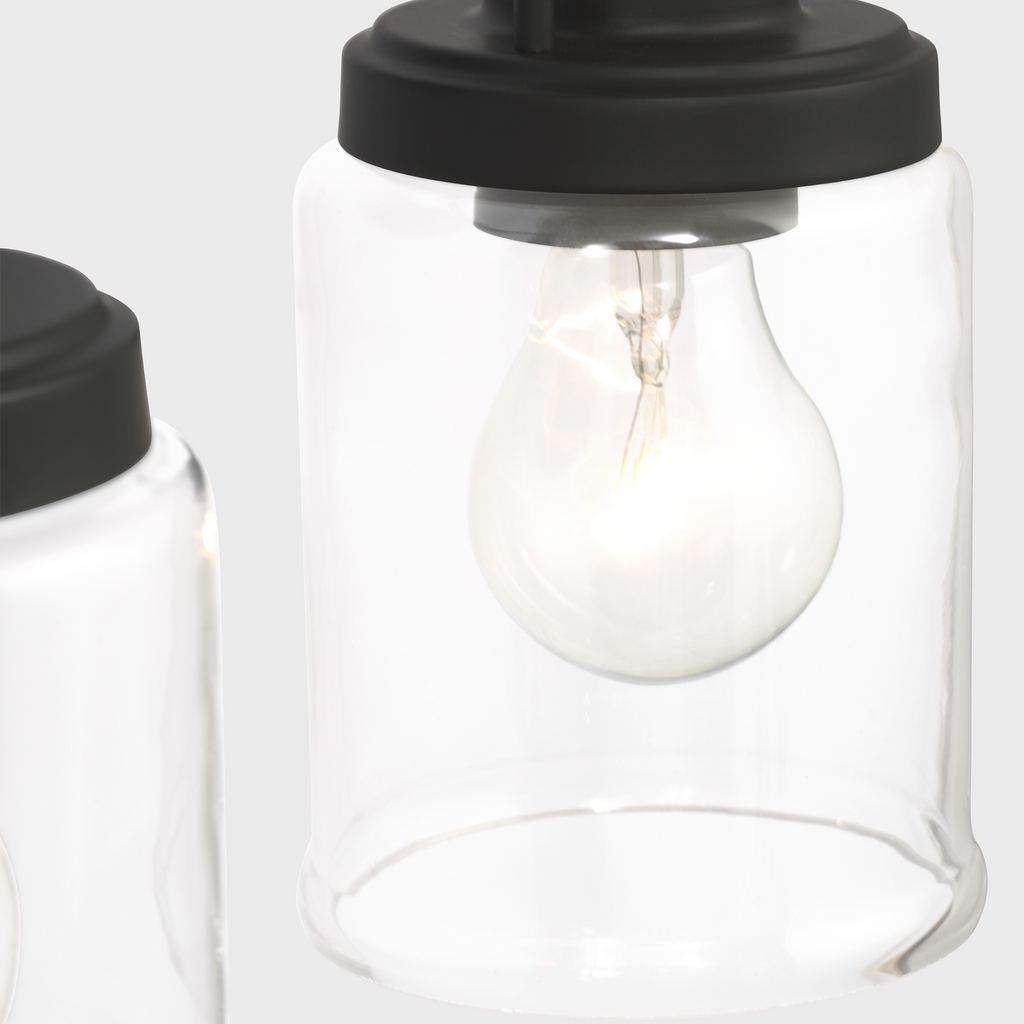 Anders Medium Vanity | Midnight Black Bulb(s) Not Included