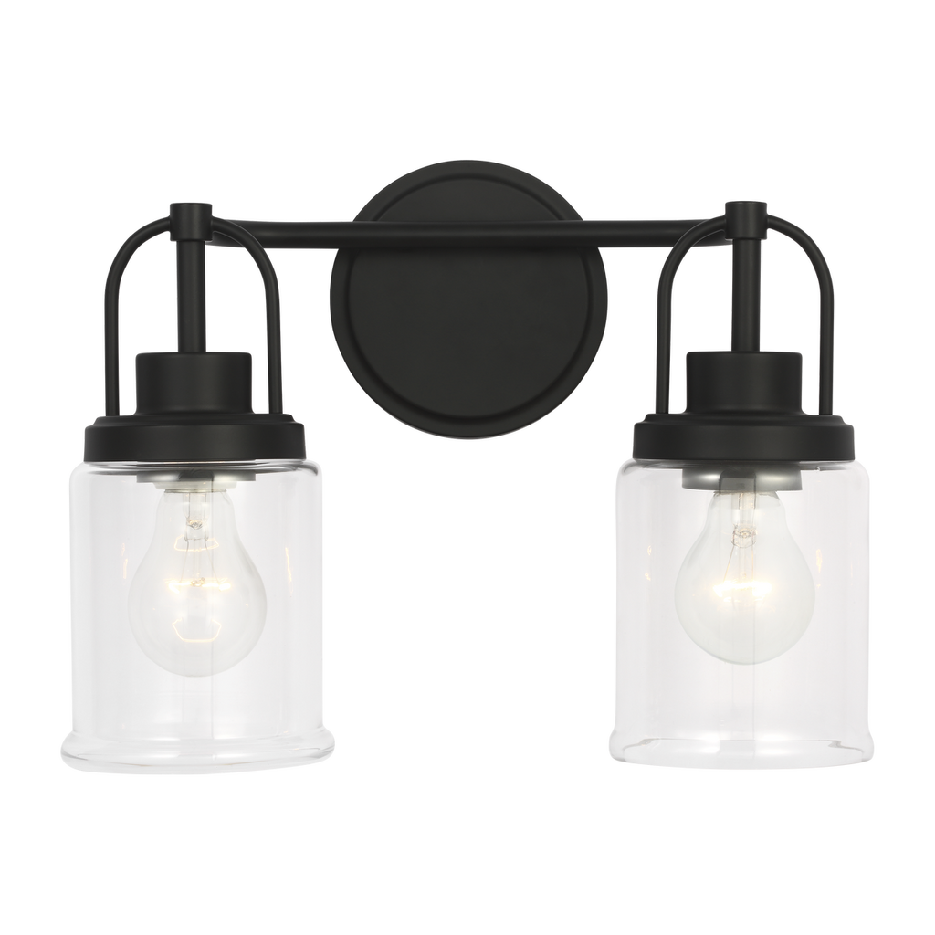 Anders Medium Vanity | Midnight Black Bulb(s) Not Included