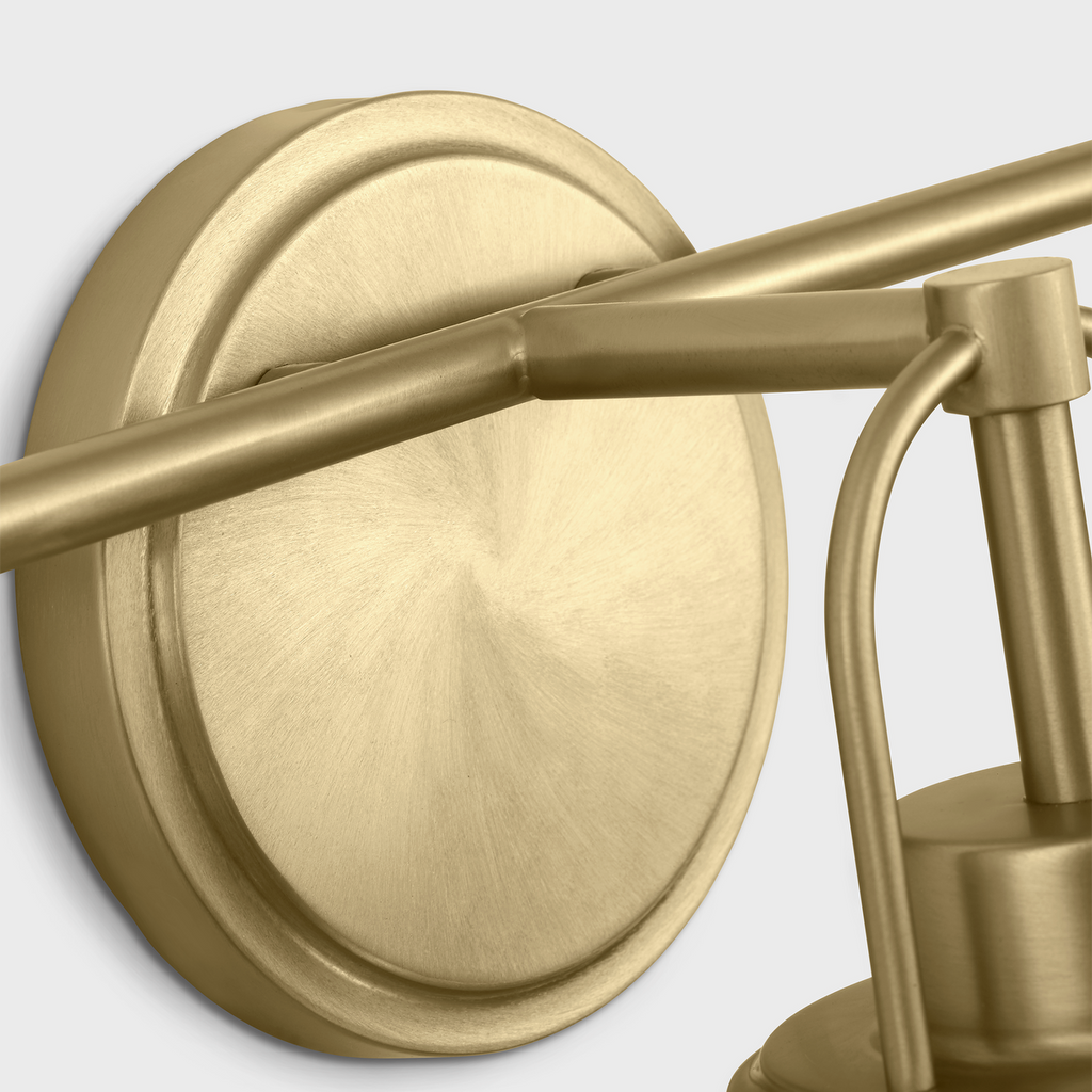 Anders Large Vanity | Satin Brass Bulb(s) Not Included