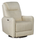 Steffen Swivel Power Recliner with Power Headrest | Beige