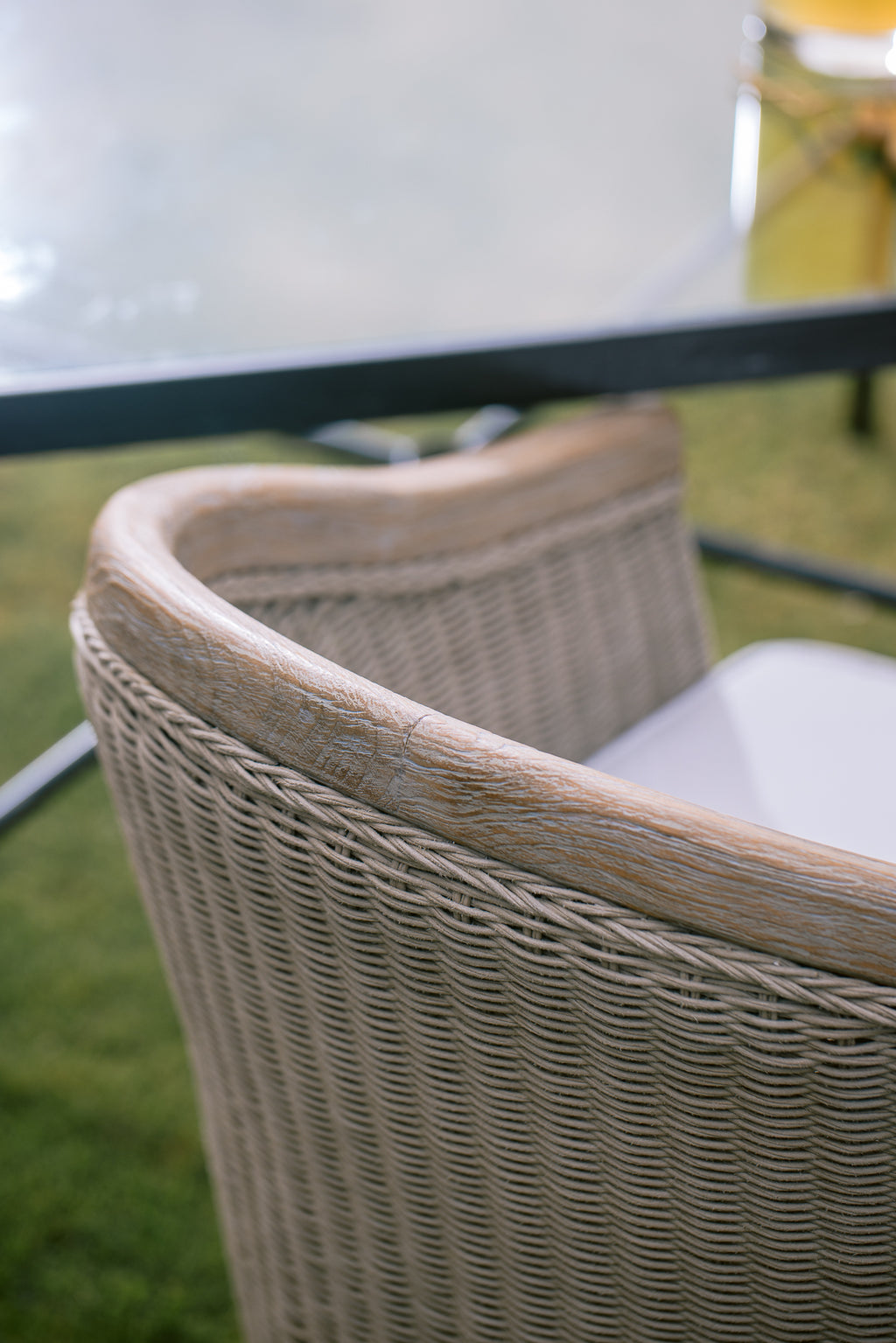 Cambria Dining Chair in Canvas Canvas w/ Self Welt