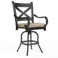 Monterey Barstool in Linen Stone w/ Selt Welt