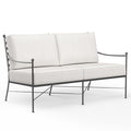 Provence Loveseat in Canvas White w/ Self Welt