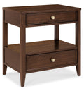 Archives Two-Drawer Nightstand | Classic Walnut