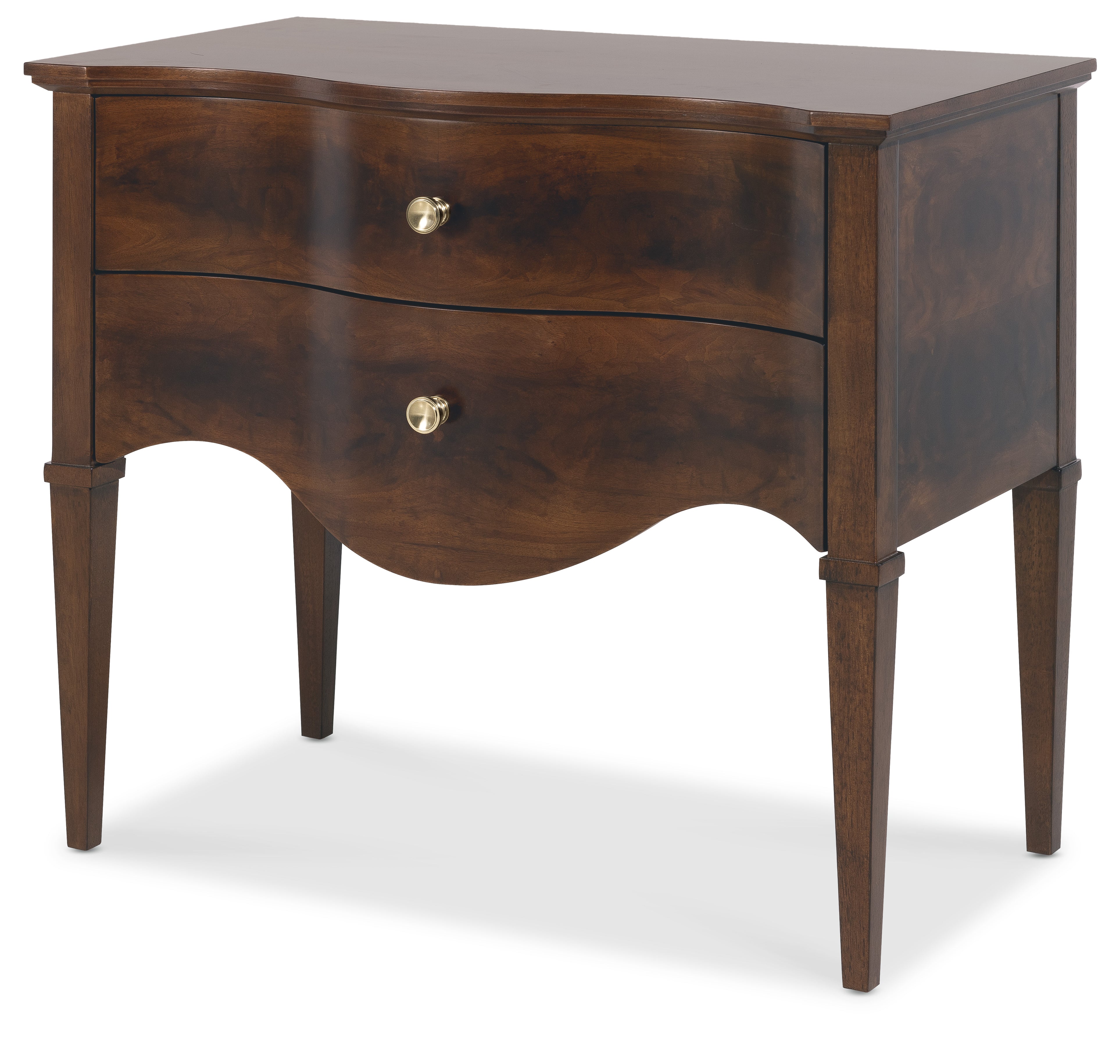 Archives Two-Drawer Nightstand | Dark Wood