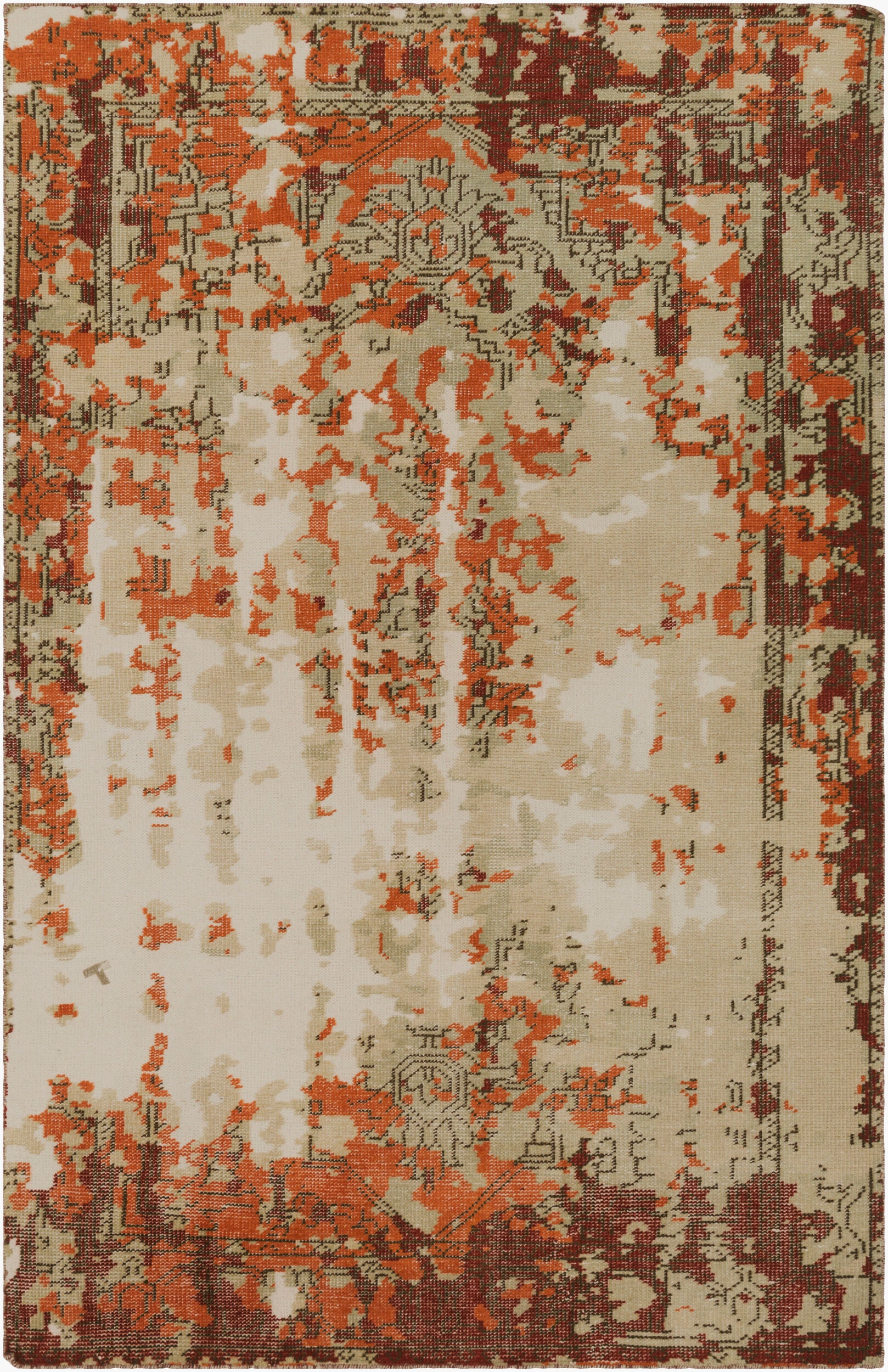 Hoboken Rug | Orange | HOO1019