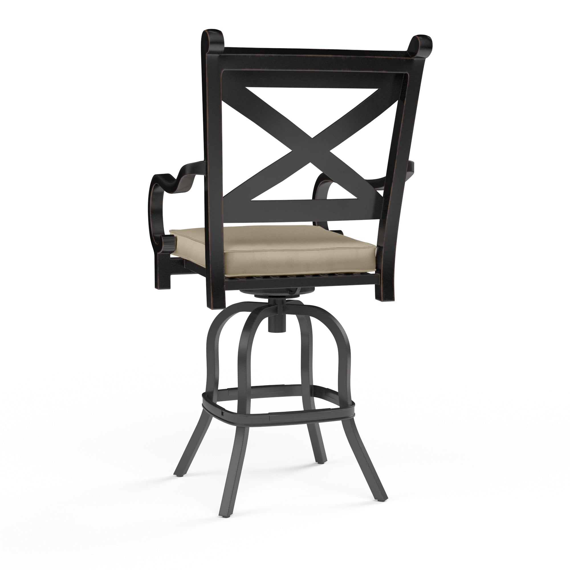 Monterey Barstool in Linen Stone w/ Selt Welt