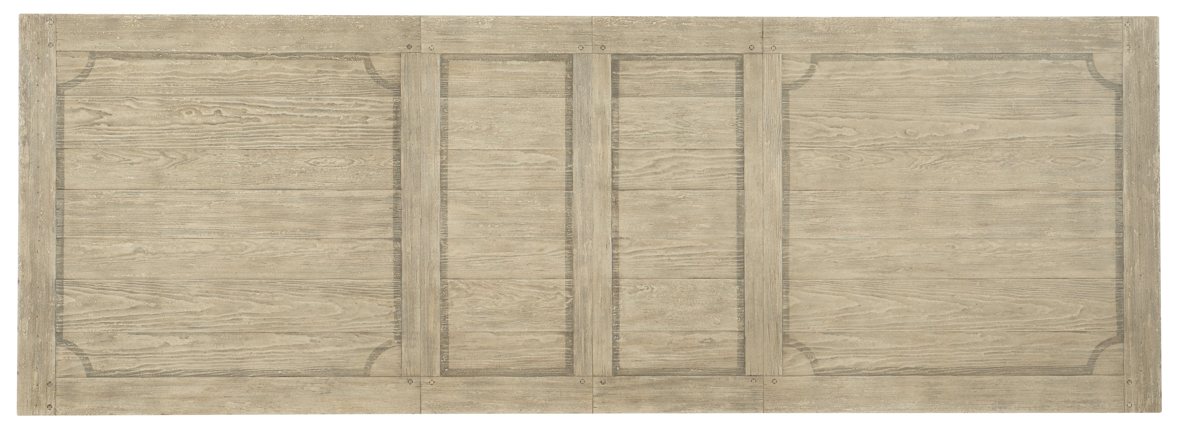 Ciao Bella 84in Trestle Table with 2-18in Leaves-Flaky White/Black