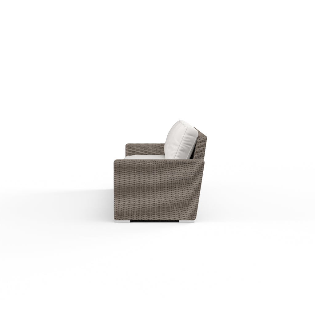 Coronado Sofa in Canvas Flax w/ Self Welt