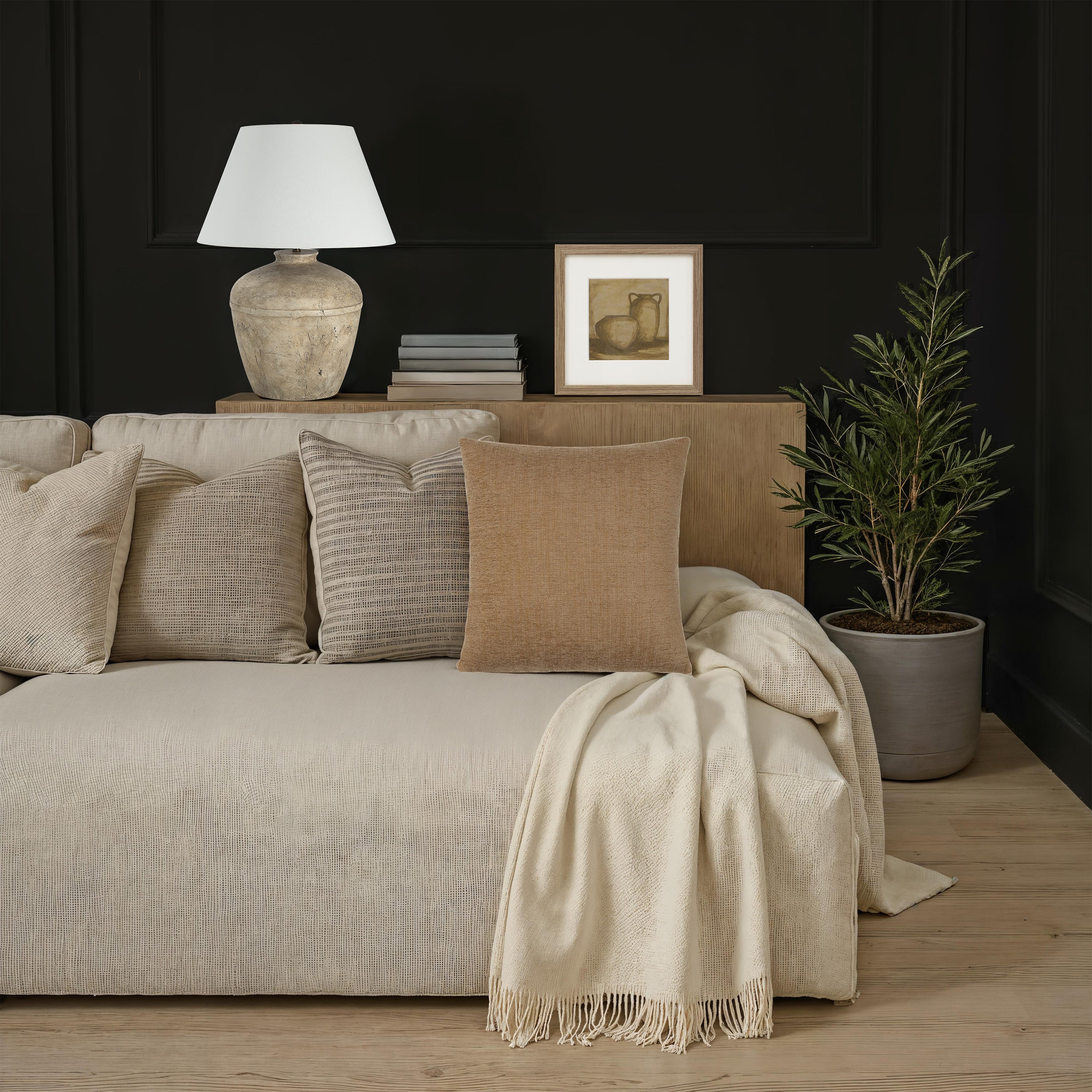 Ferro Decorative Pillow | Ochre