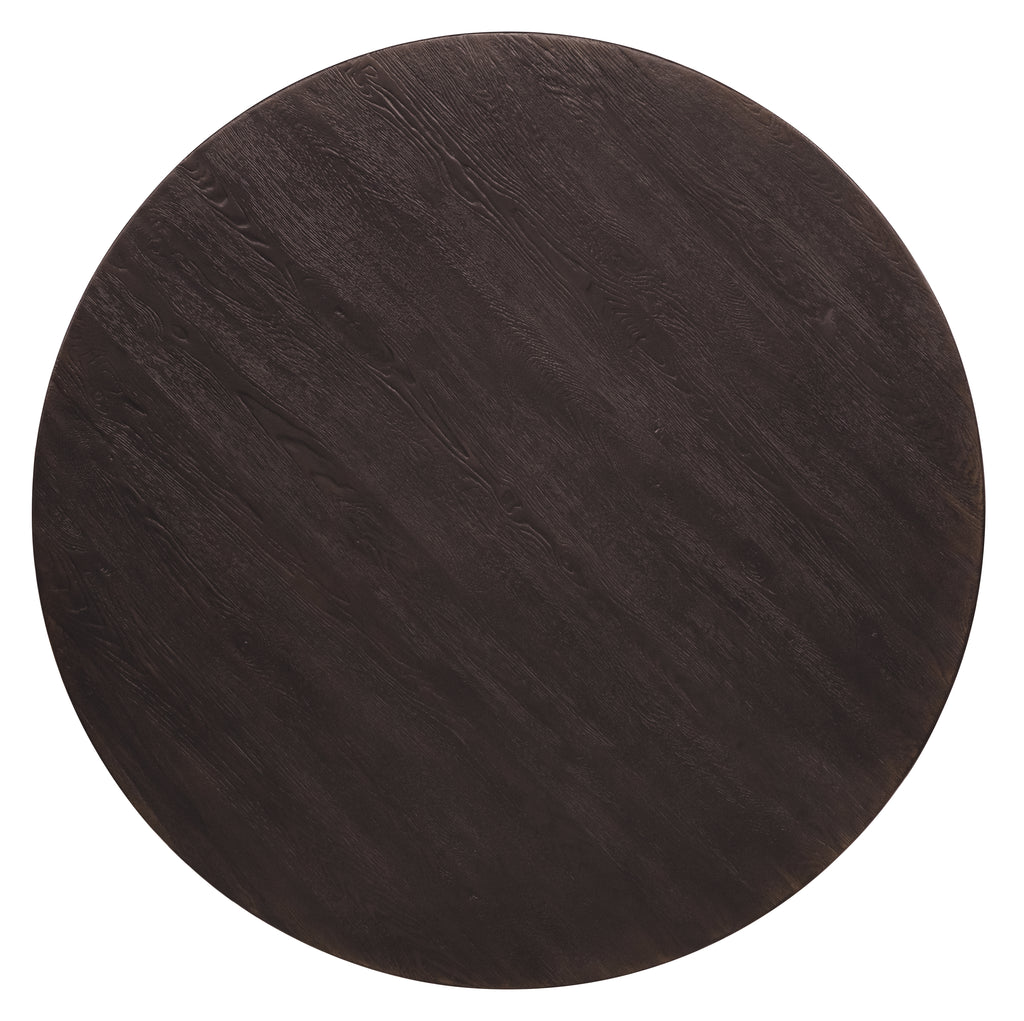Driftwood 60in Round Dining Table | Burnt Timber
