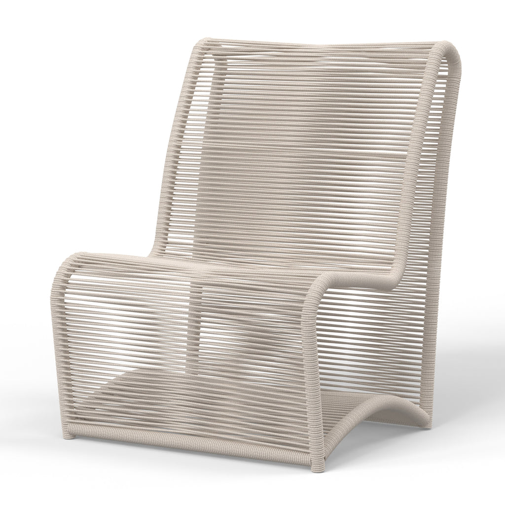 Sand Armless Club Chair