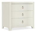 Serenity Antigua Three Drawer Nightstand | Shell